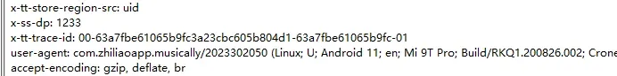 The four signature headers