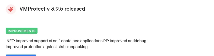 VMProtect 3.9.5 static protection