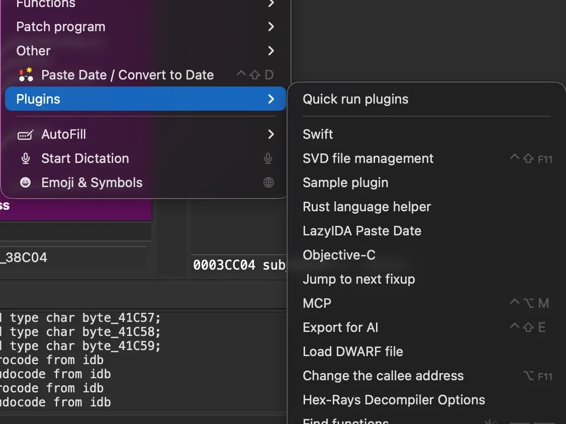 Plugin output