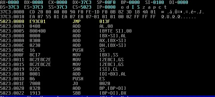 TR loaded, tracing to the read core