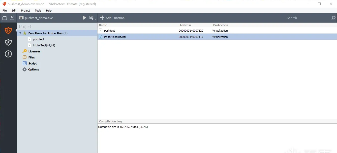 Selecting the function to virtualize