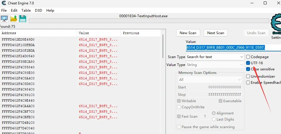Searching for the wchar_t string