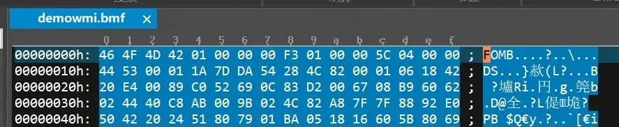Compiling the MOF to BMF