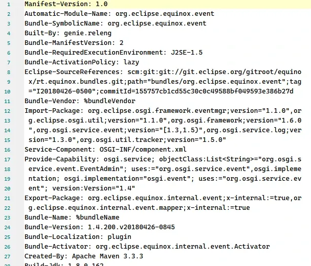 MANIFEST.MF with Import-Package/Export-Package
