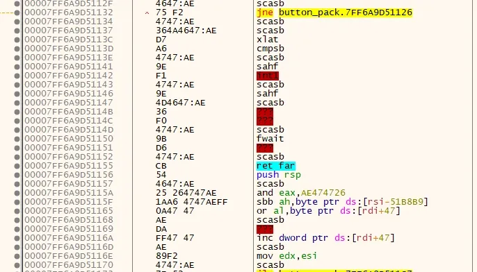 Undecrypted pages in .text