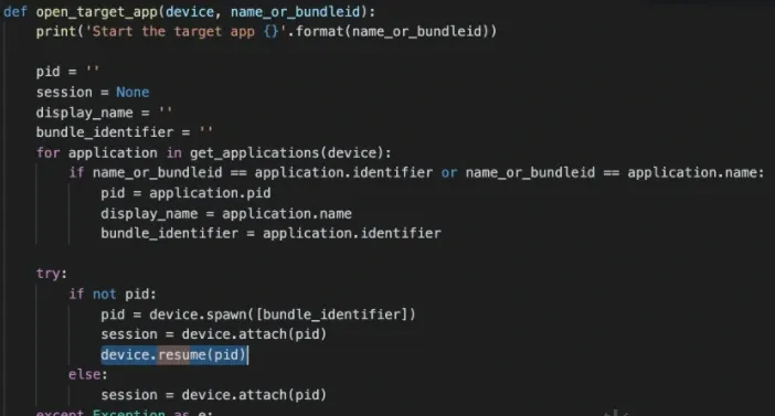 Patching frida-ios-dump to pause