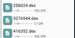 Renaming the dex files