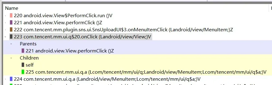 Searching for onClick