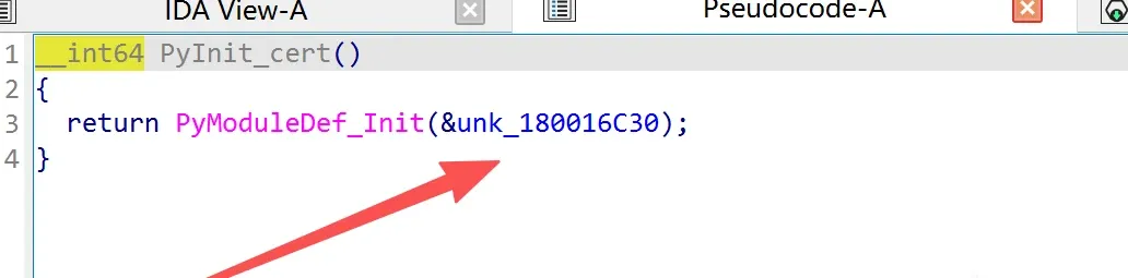 Locating __pyx_moduledef via the export