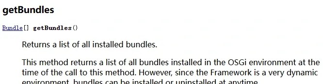 BundleContext.getBundles