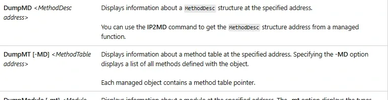 DumpMD resolves the method handle