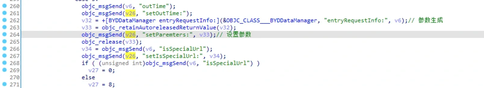The requestInfo instance creation