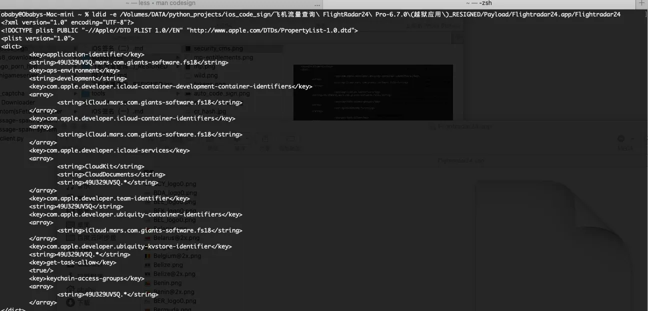 ldid entitlement output