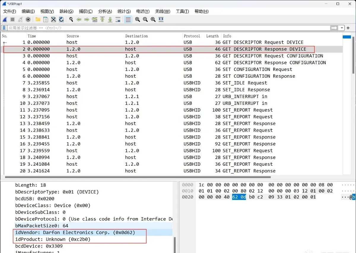 Device info in Wireshark