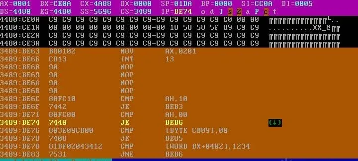 Read sector 4A88