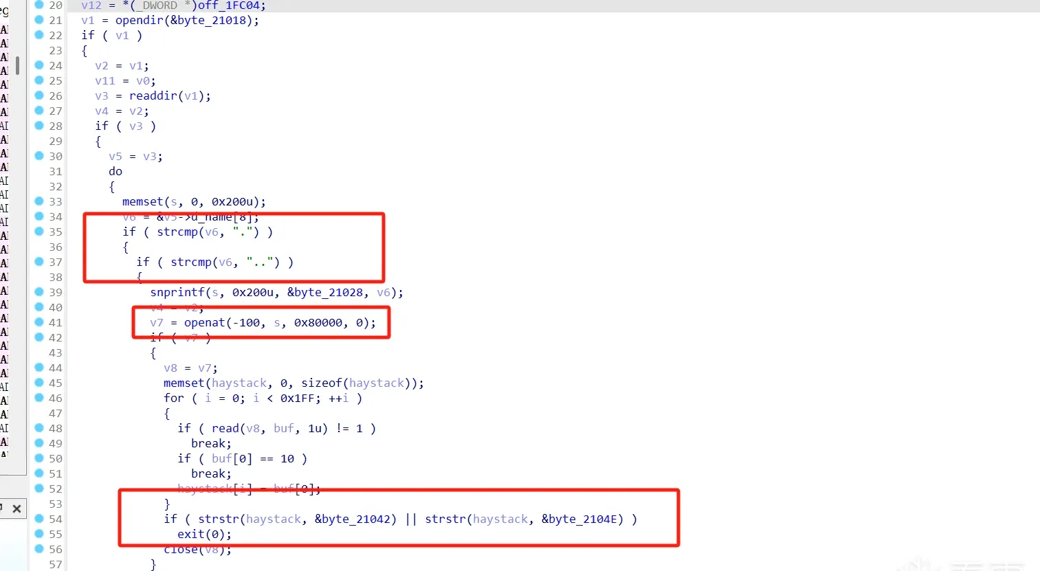 Thread 1 in IDA