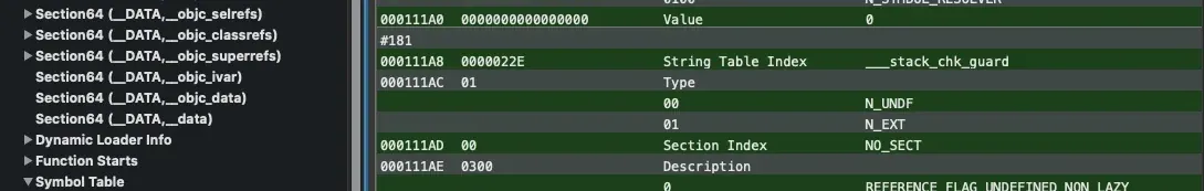 strtab_offset for symtab[181]