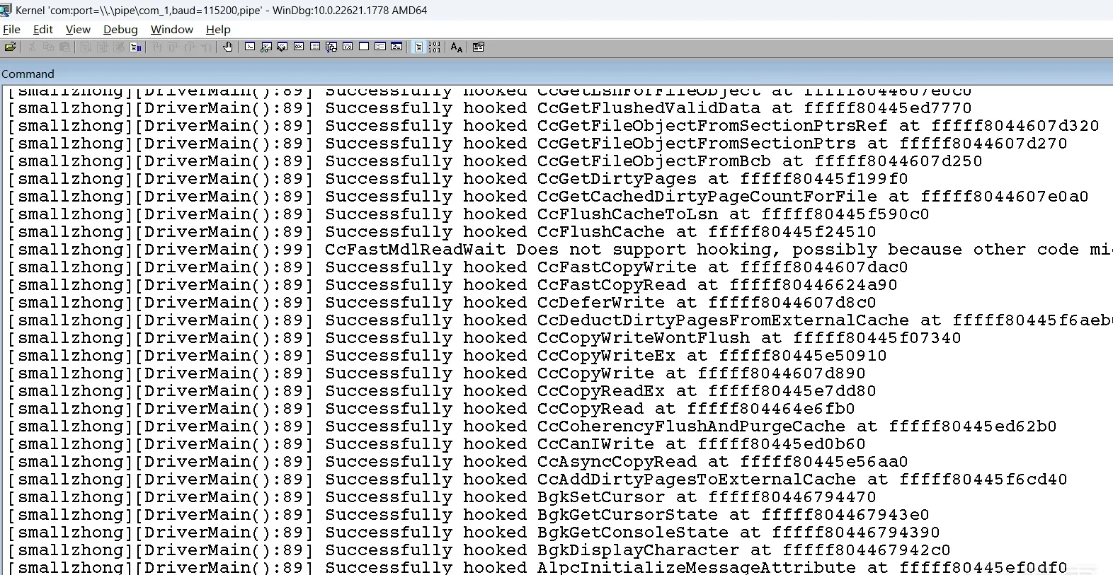 Hooking all exported functions