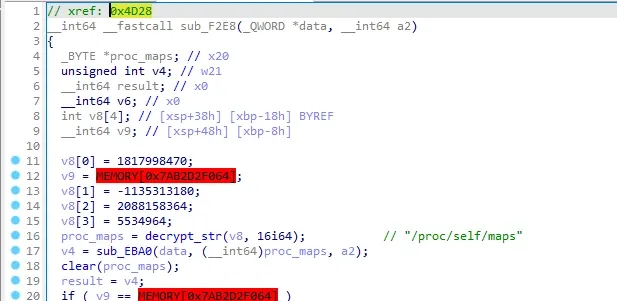 xref to sub_F2E8 at 0x4D28