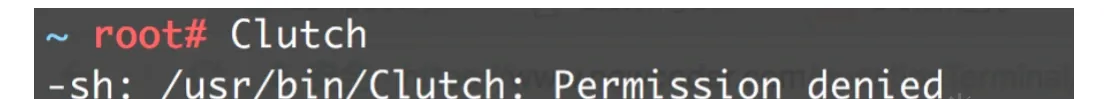 Clutch permission issue