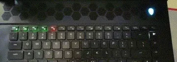 Per-key lighting driven from the script