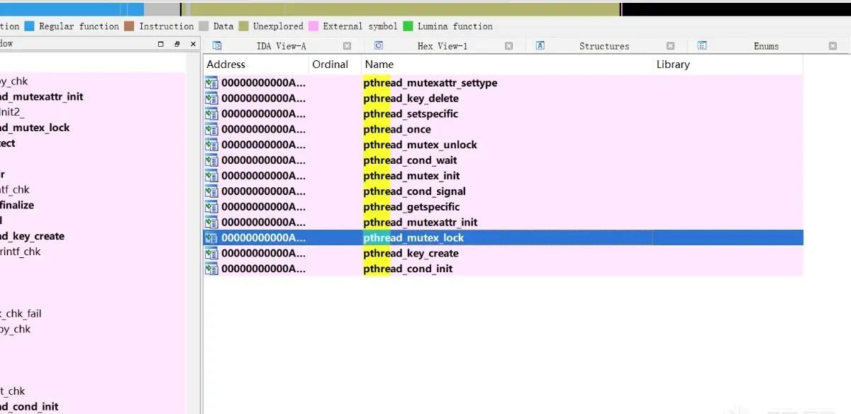 IDA imports