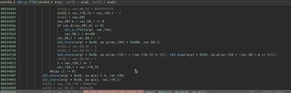 wasm_isaac_generate is called at f378