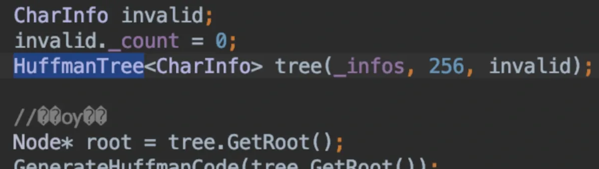 Huffman tree generation