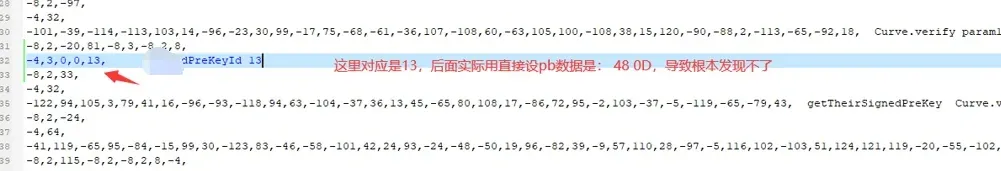 Confirming the pre-key ID