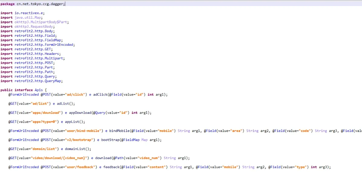 The Apis interface