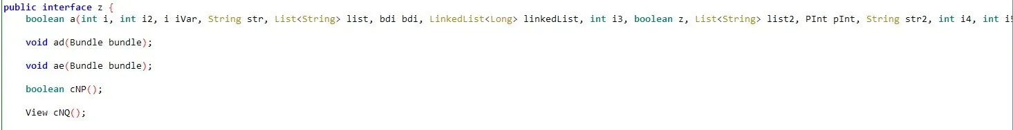 tQO.a defined in interface z