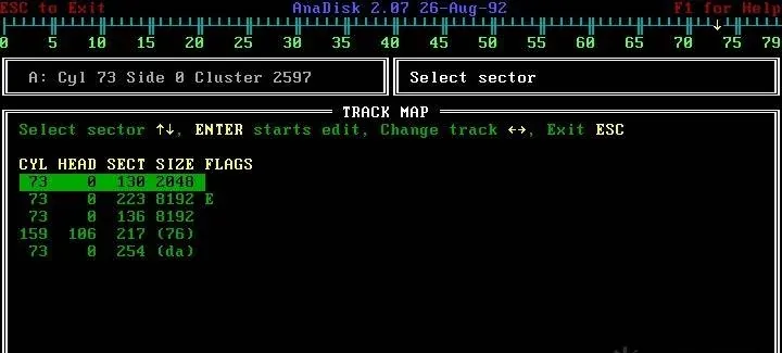 Normal 1.44 track, 18×512