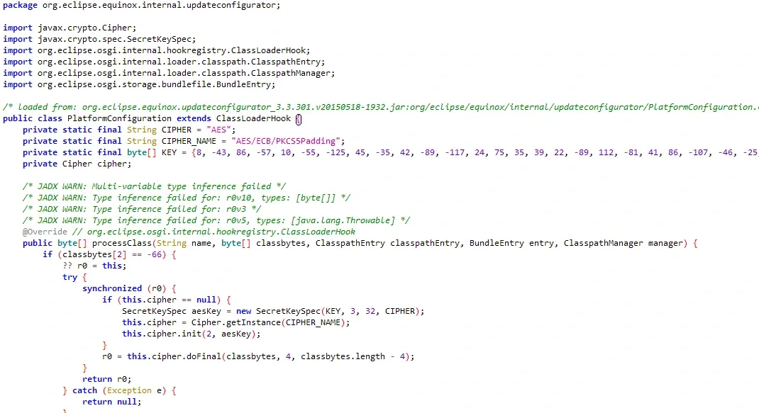 AES decryption code