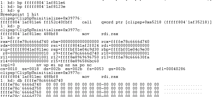 Software breakpoints