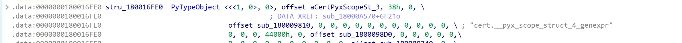 Parsing PyTypeObject in IDA