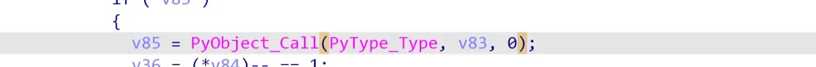 Finding PyType_Type in the exec function