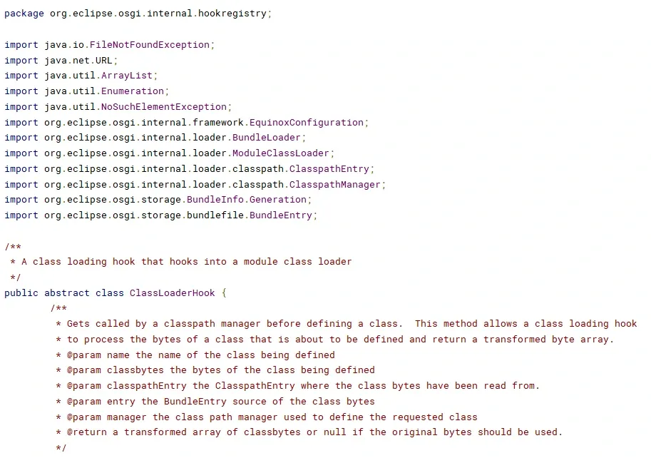 ClassLoaderHook.java implementation