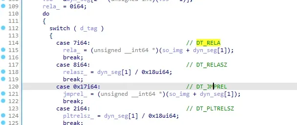 do_something1 parsing the relocation table