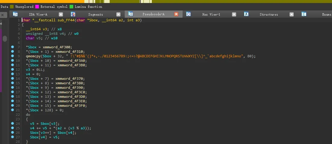 Decryption routine, part 1