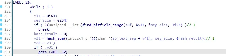 the while loop