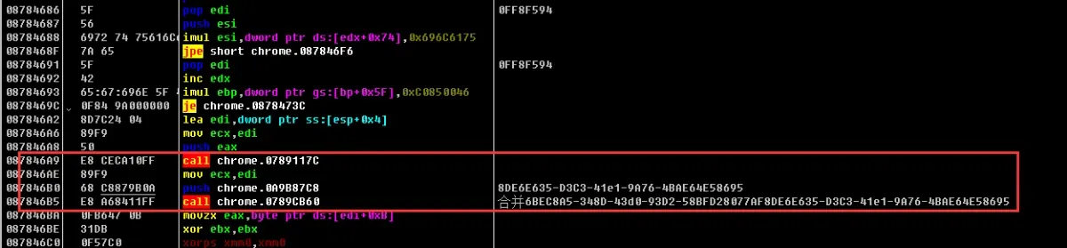 Concatenating the two strings