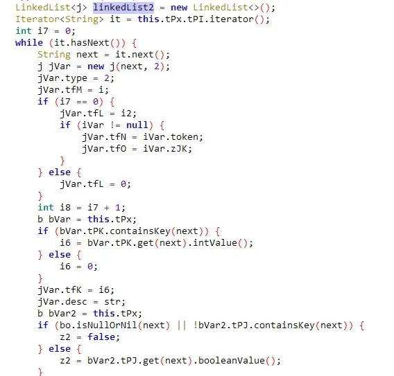 Building j objects in a loop