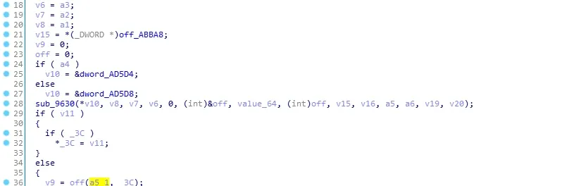 The off function