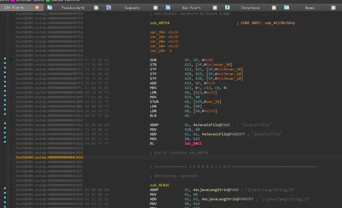 Decrypted code