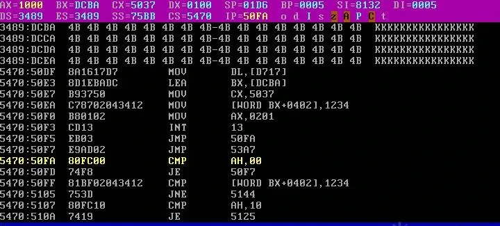 Data buffer ES:BX