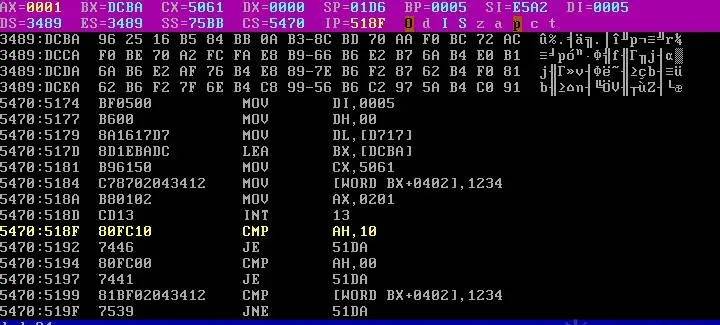 Read encrypted sector 5061