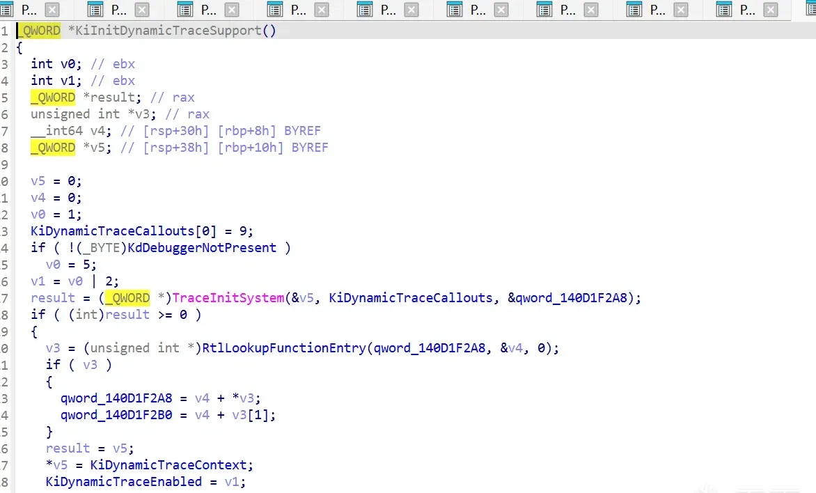 KiInitDynamicTraceSupport