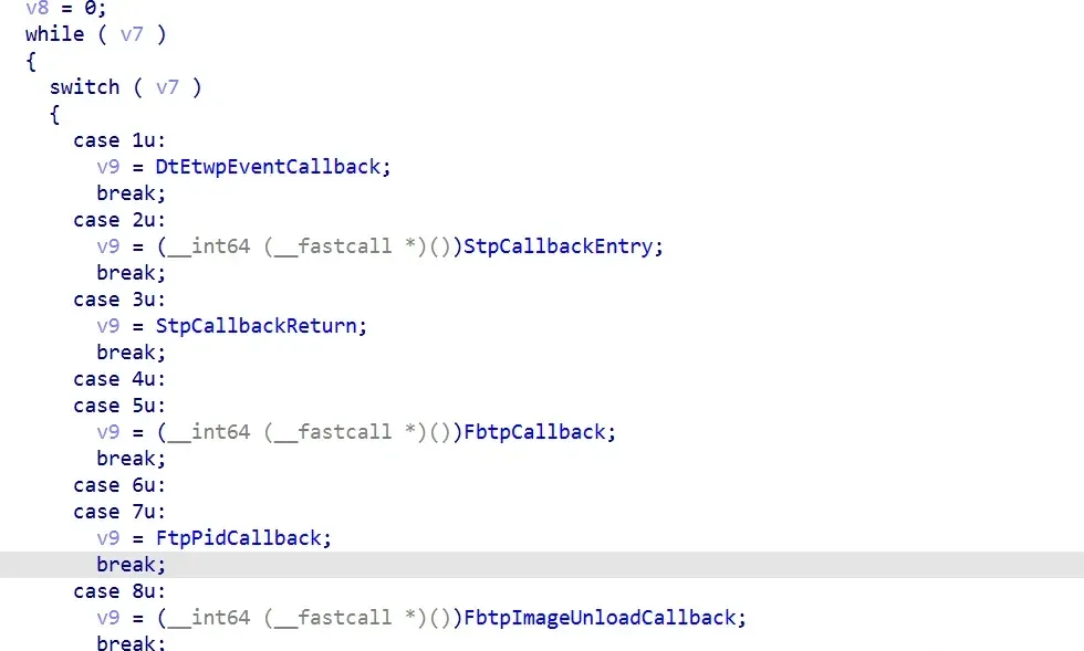 TraceInitSystem callbacks