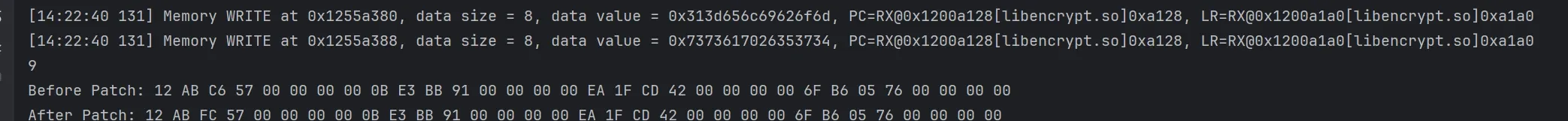 dfa before/after ciphertext