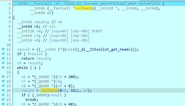 dl_iterate_phdr in linker64